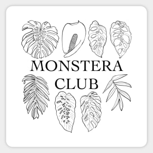 Monstera Club Sticker